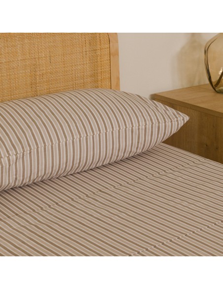 Set di lenzuola cotone Raya Brooke sabbia Set di lenzuola cotone Raya Brooke sabbia