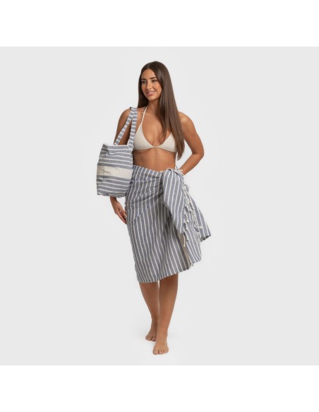 Pack Telo mare pareo + Borsa Raya cotone