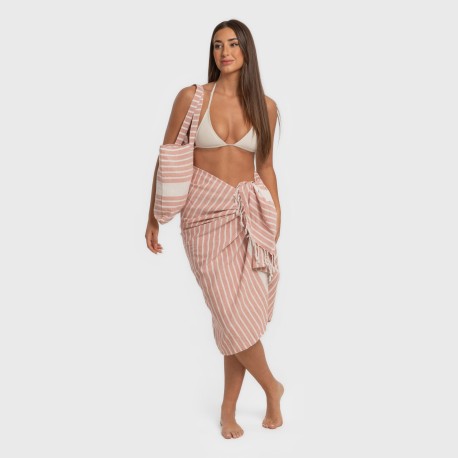 Pack Telo mare pareo + Borsa Raya cotone