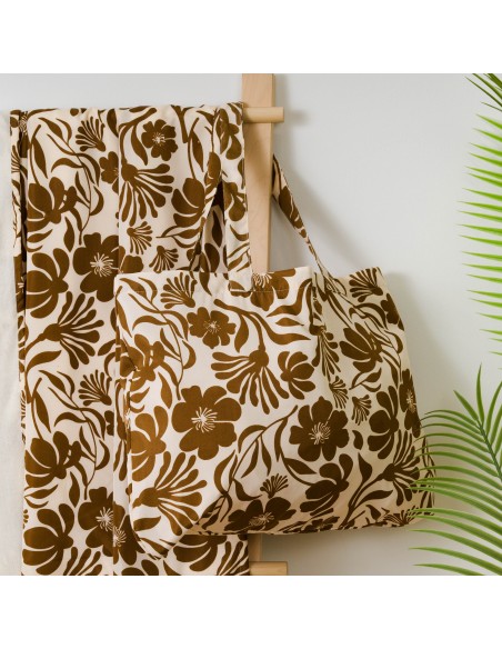 Pack Telo mare pareo + Borsa Alexis marrone