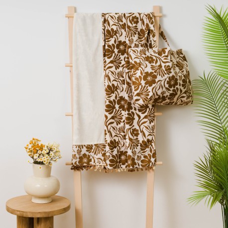 Pack Telo mare pareo + Borsa Alexis marrone