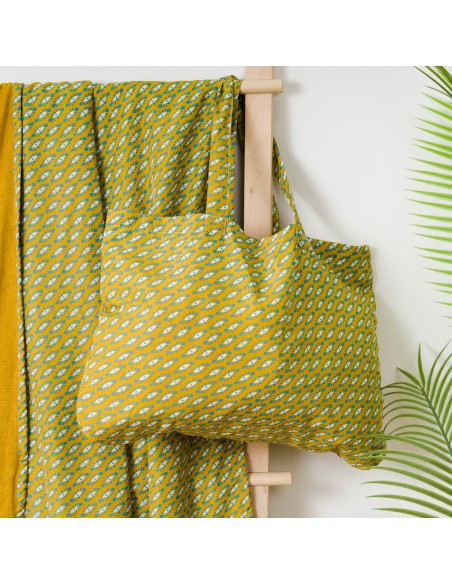 Pack Telo mare pareo + Borsa Sisena ocra Pack Telo mare pareo + Borsa Sisena ocra