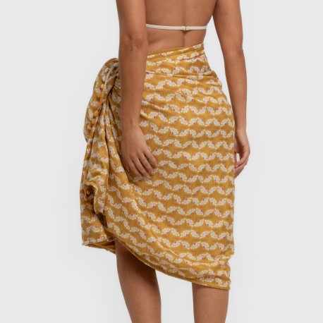 Pack Telo mare pareo + Borsa Calsita ocra