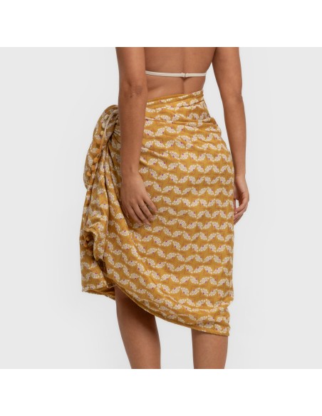 Pack Telo mare pareo + Borsa Calsita ocra