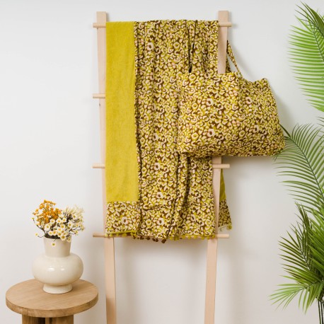 Pack Telo mare pareo + Borsa Milina lime