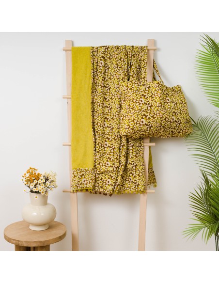 Pack Telo mare pareo + Borsa Milina lime