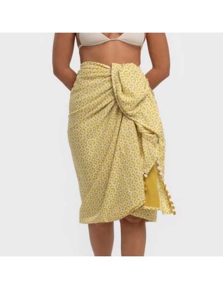 Pack Telo mare pareo + Borsa Clau lime