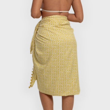 Pack Telo mare pareo + Borsa Clau lime