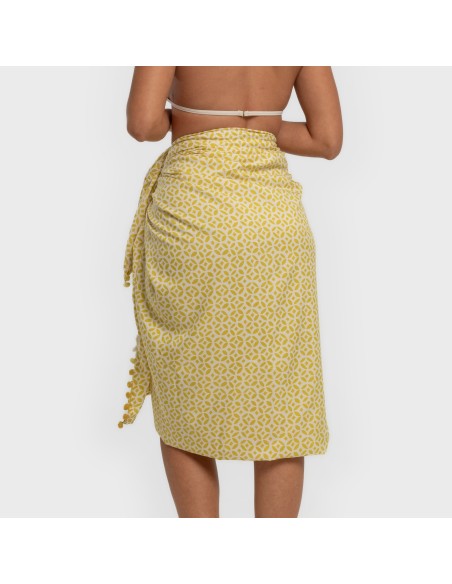 Pack Telo mare pareo + Borsa Clau lime