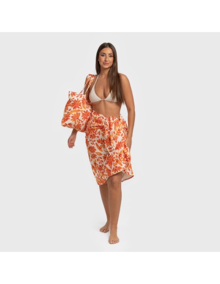 Pack Telo mare pareo + Borsa Rando rame