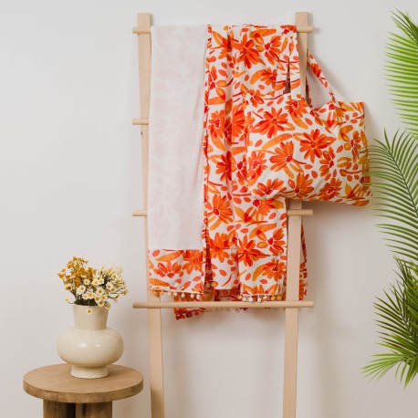 Pack Telo mare pareo + Borsa Rando rame