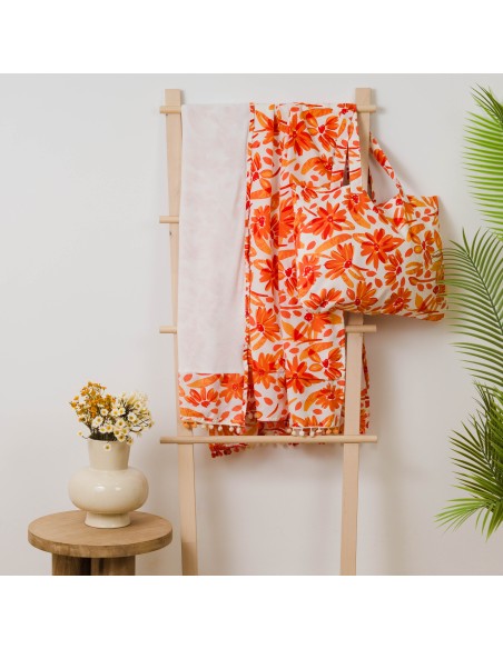 Pack Telo mare pareo + Borsa Rando rame