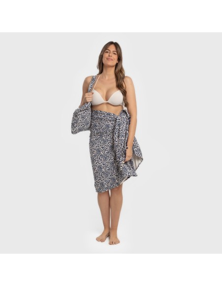 Pack Telo mare pareo + Borsa Aladero blu