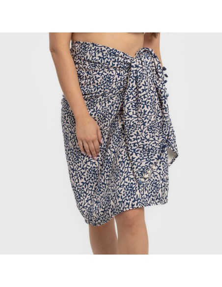 Pack Telo mare pareo + Borsa Aladero blu