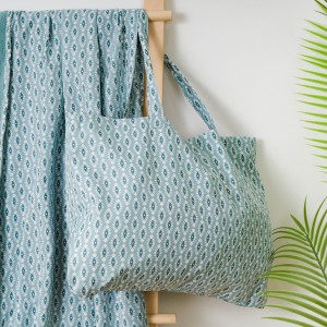 Pack Telo mare pareo + Borsa Walia blu acqua