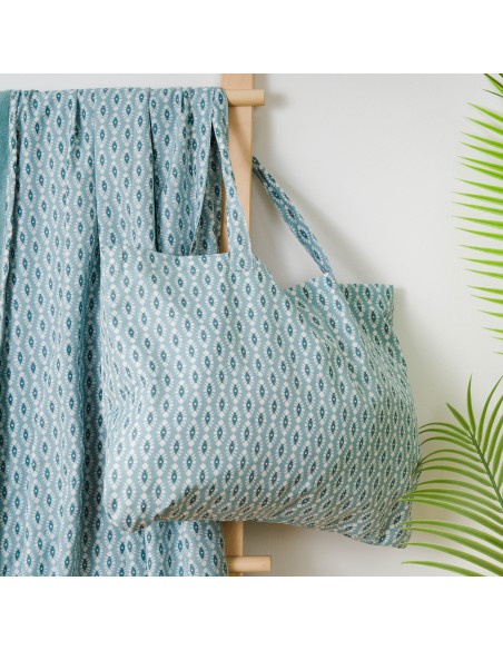 Pack Telo mare pareo + Borsa Walia blu acqua Pack Telo mare pareo + Borsa Walia blu acqua