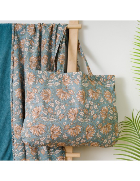 Pack Telo mare pareo + Borsa Venus blu acqua Pack Telo mare pareo + Borsa Venus blu acqua