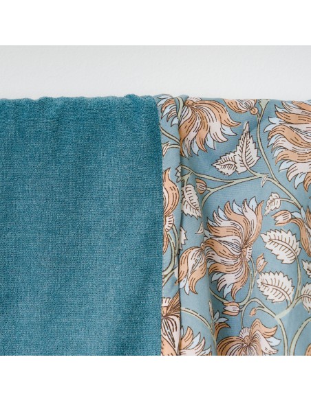 Pack Telo mare pareo + Borsa Venus blu acqua Pack Telo mare pareo + Borsa Venus blu acqua