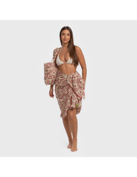 Pack Telo mare pareo + Borsa Venus marsala