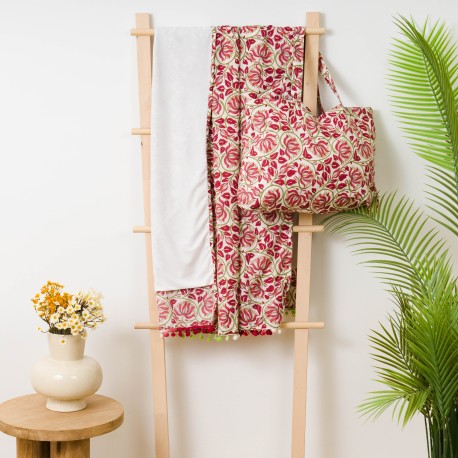 Pack Telo mare pareo + Borsa Venus marsala