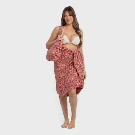 Pack Telo mare pareo + Borsa Eloina marsala
