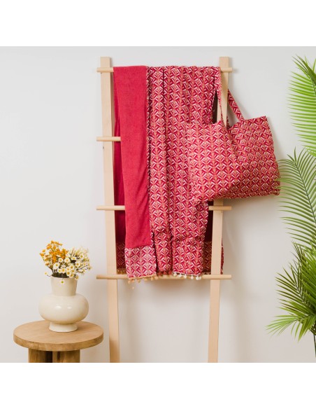 Pack Telo mare pareo + Borsa Eloina marsala Pack Telo mare pareo + Borsa Eloina marsala