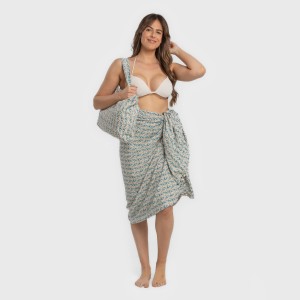 Pack Telo mare pareo + Borsa Eloina blu acqua 2