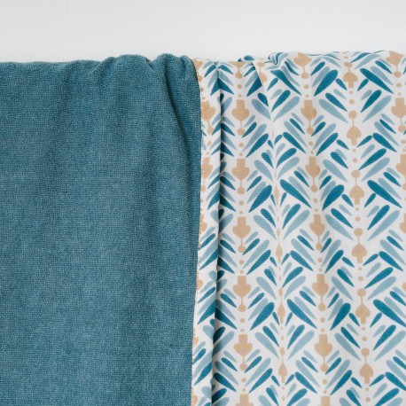 Pack Telo mare pareo + Borsa Eloina blu acqua