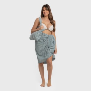 Pack Telo mare pareo + Borsa Dulcinea blu acqua 2