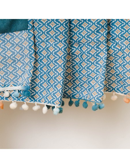 Pack Telo mare pareo + Borsa Dulcinea blu acqua