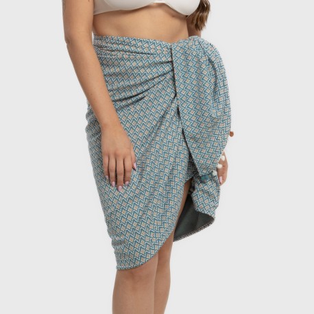 Pack Telo mare pareo + Borsa Dulcinea blu acqua