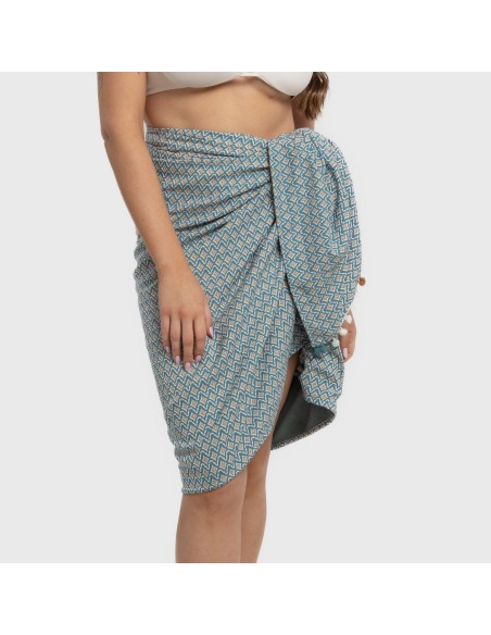 Pack Telo mare pareo + Borsa Dulcinea blu acqua