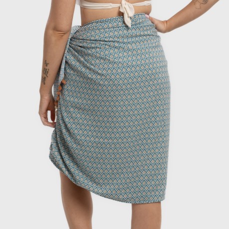 Pack Telo mare pareo + Borsa Dulcinea blu acqua