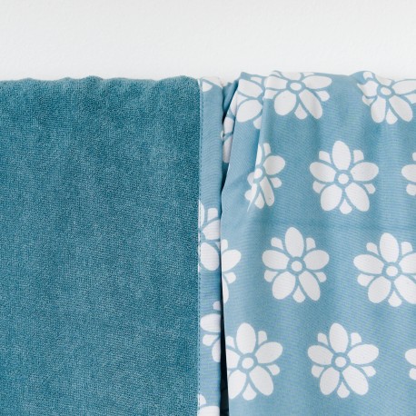 Pack Telo mare pareo + Borsa Albena blu acqua