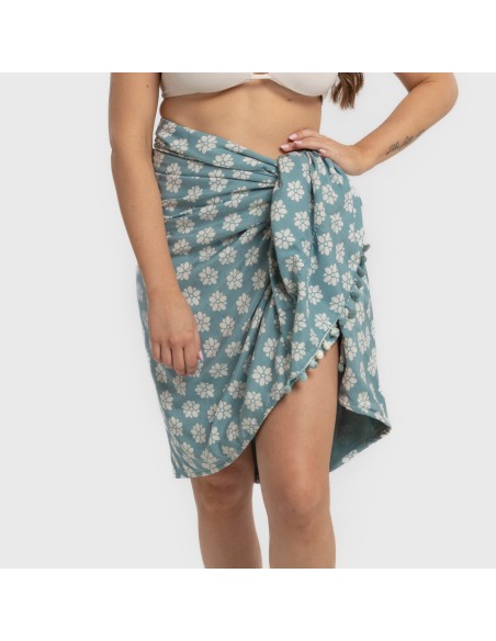 Pack Telo mare pareo + Borsa Albena blu acqua