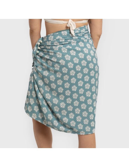 Pack Telo mare pareo + Borsa Albena blu acqua