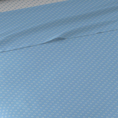 Set di lenzuola cotone Verso reversibile indaco