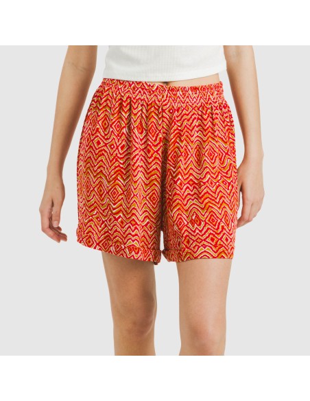 Pantaloni corti viscosa bambula Silda rame Pantaloni corti viscosa bambula Silda rame