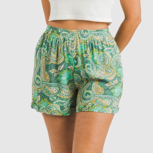 Pantaloni corti viscosa bambula Patme verde