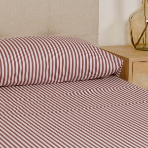 Set di lenzuola cotone Raya Corina bordeaux