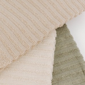 Set di 3 strofinacci da cucina in cotone tinta unita bianco antico/grigio topo/verde salvia 2