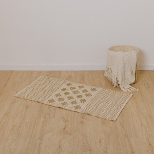 Tappeto cotone juta Vicenzo bianco antico