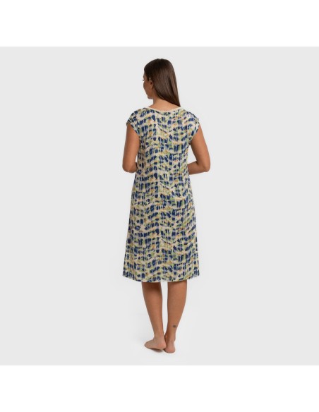 Vestito corto manica ampia soft Misuri blu Vestito corto manica ampia soft Misuri blu