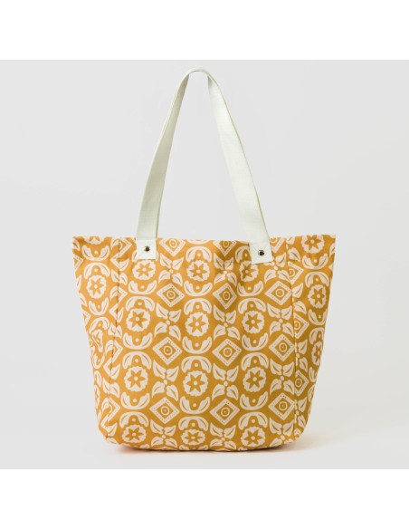 Borsa tote Eugenia ocra