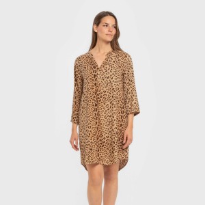 Camicia lunga viscosa Leo