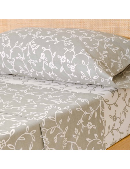 Set di lenzuola cotone Acamia verde salvia