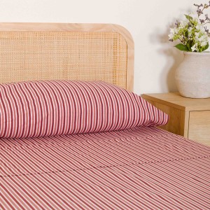 Set di lenzuola cotone Raya Brooke rosa