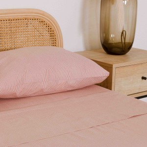 Set di lenzuola cotone Raya Aliena marsala