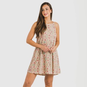 Vestito corto con spalline crêpe Jessica
