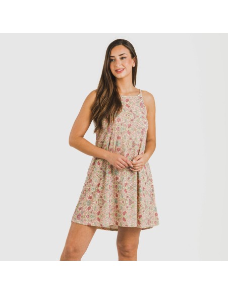 Vestito corto con spalline crêpe Jessica